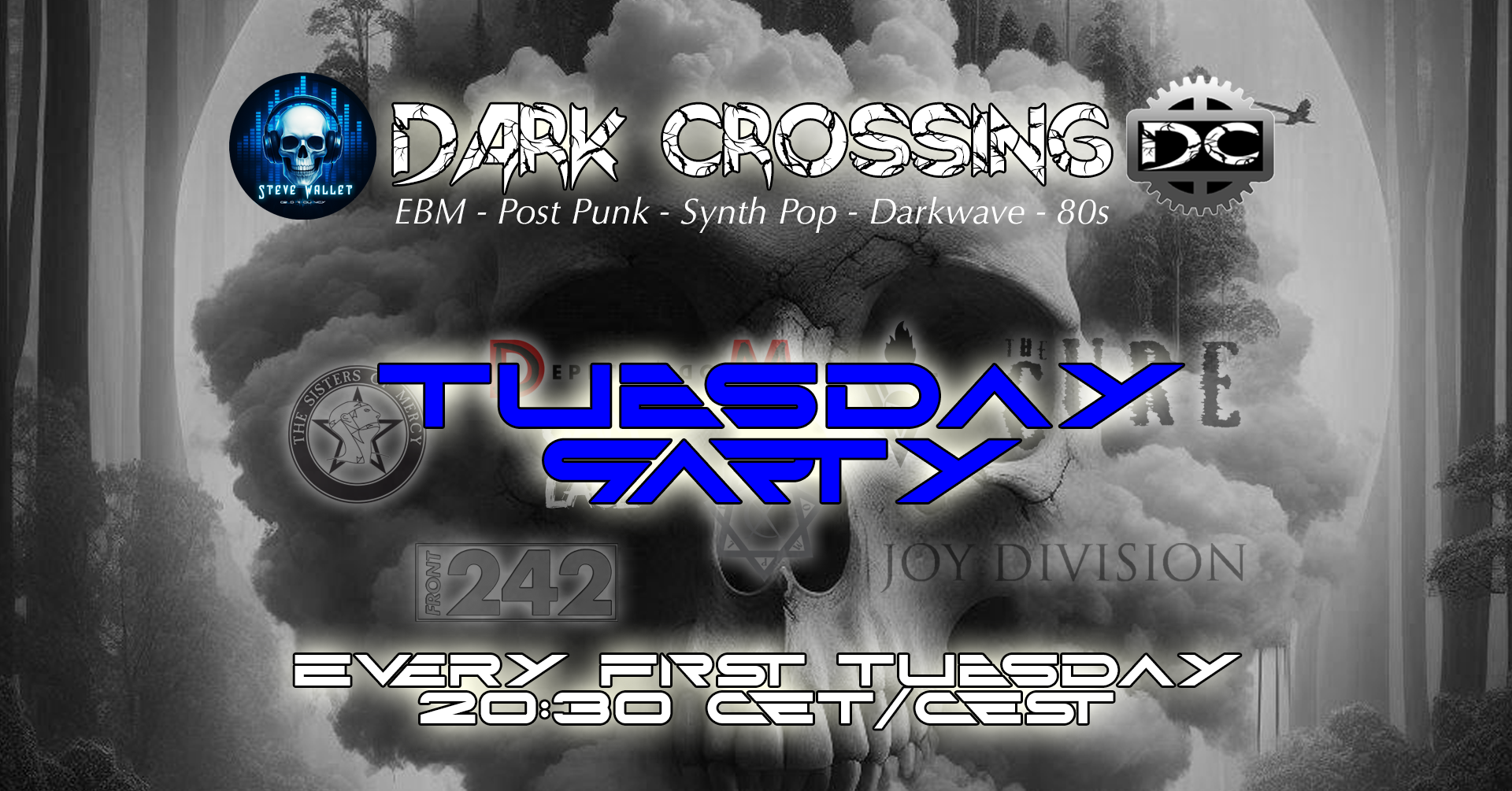 Flyer for Dark Crossing® - Tuesday Party