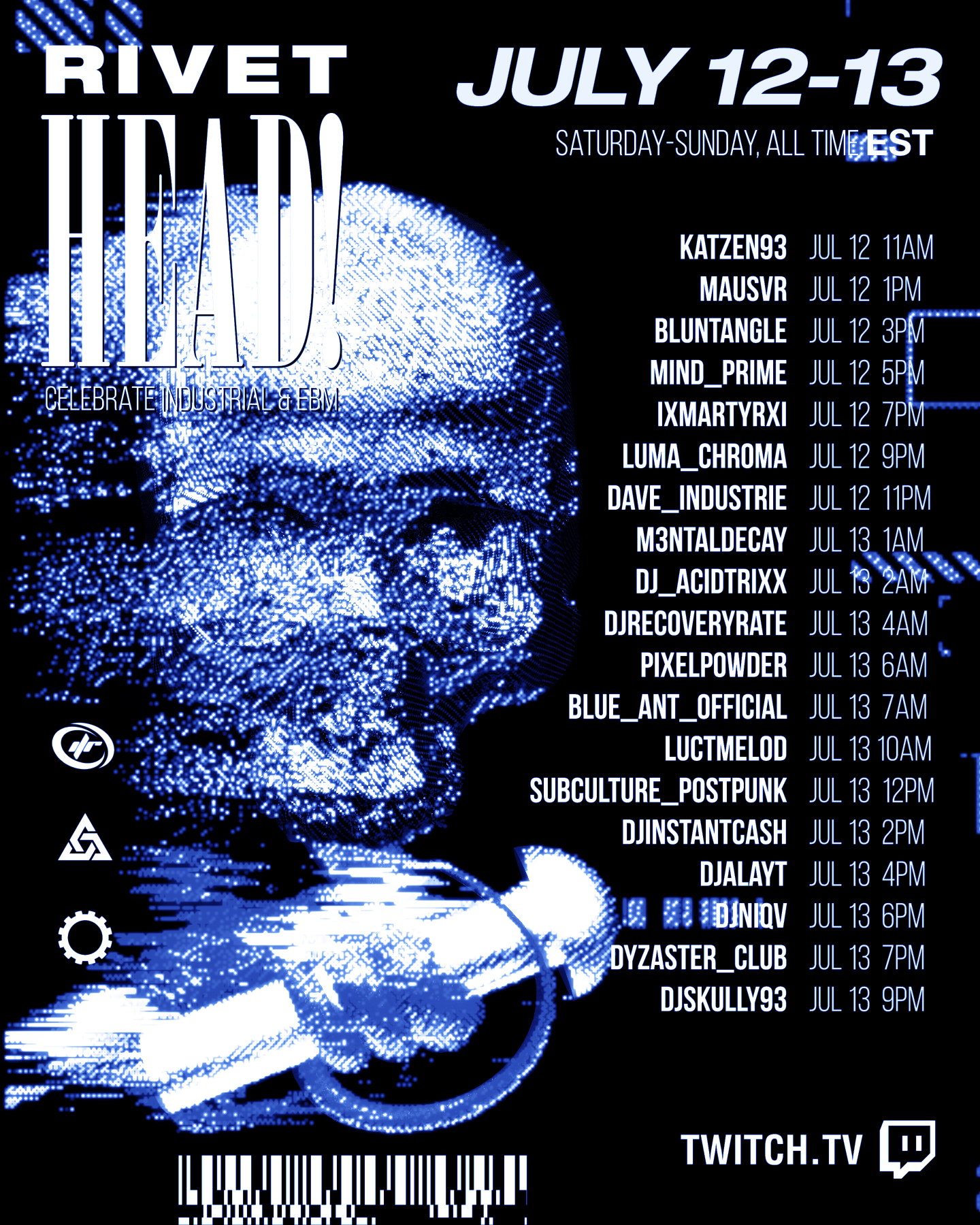 Flyer for RIVETHEAD!